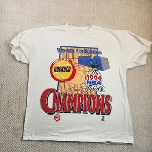 Vintage 1994 NBA Finals Houston Rockets Western Conference Champions T-Shirt 2XL